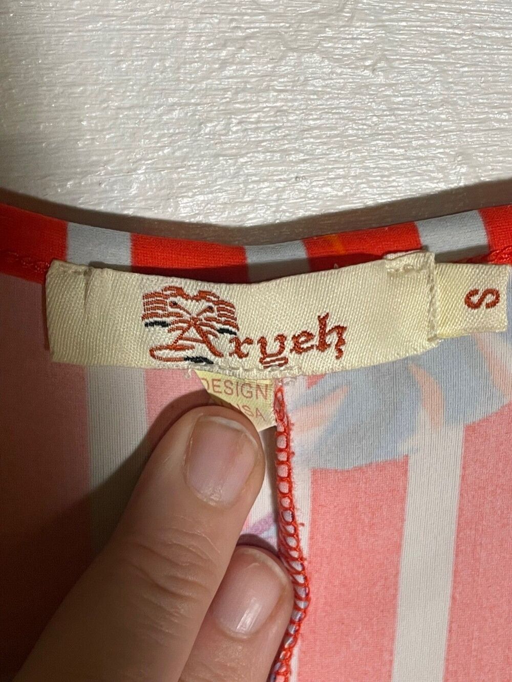 Anthropologie Aryeh Dress Racerback Spandex Swim Summer Floral Stripes - Picture 2 of 9